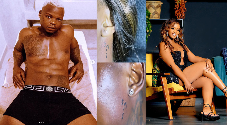 Harmonize and His New Ugandan Girlfriend Get Matching Tattoos